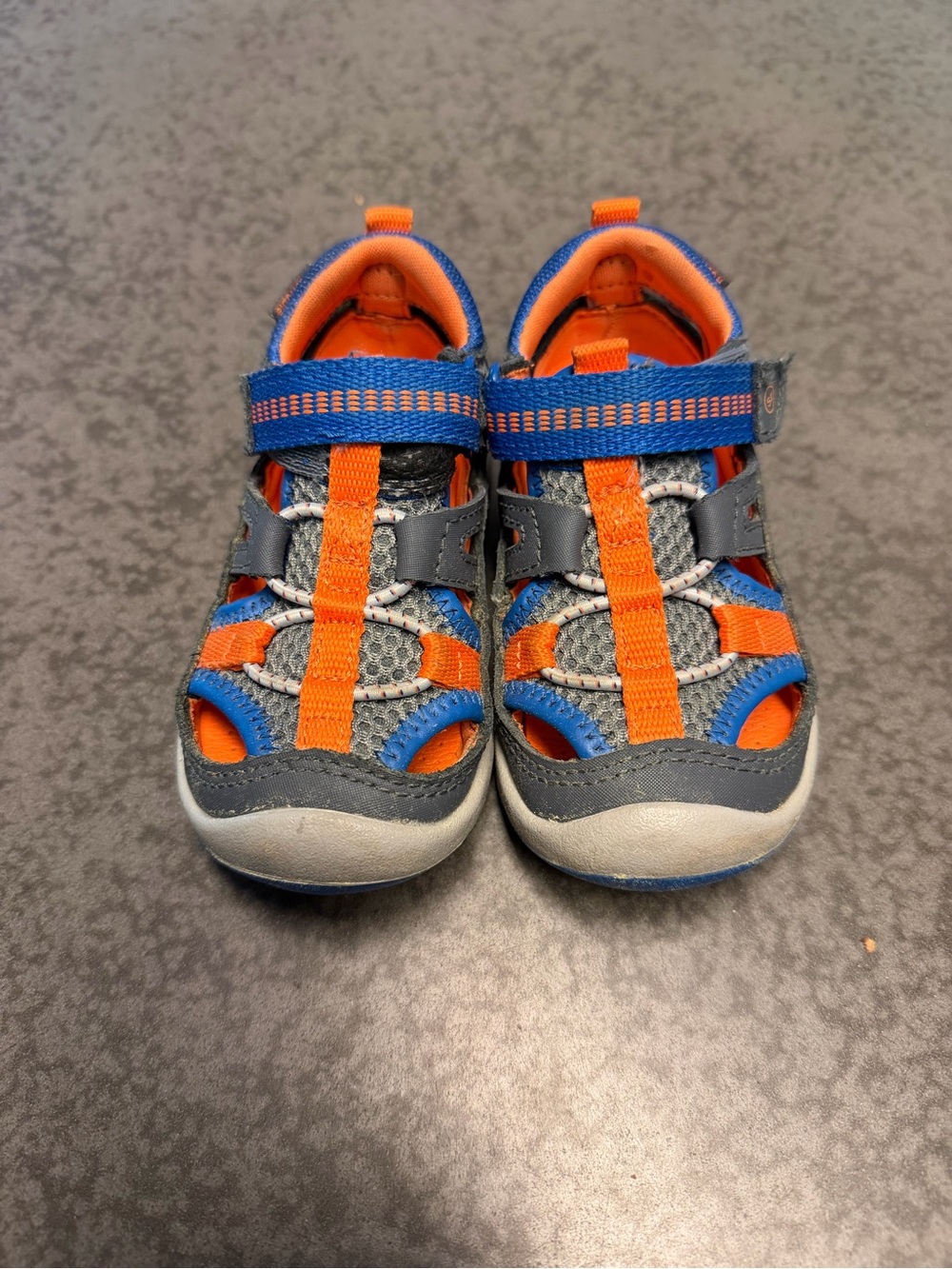 Stride Rite Kids Orange and Blue Sport Sandals